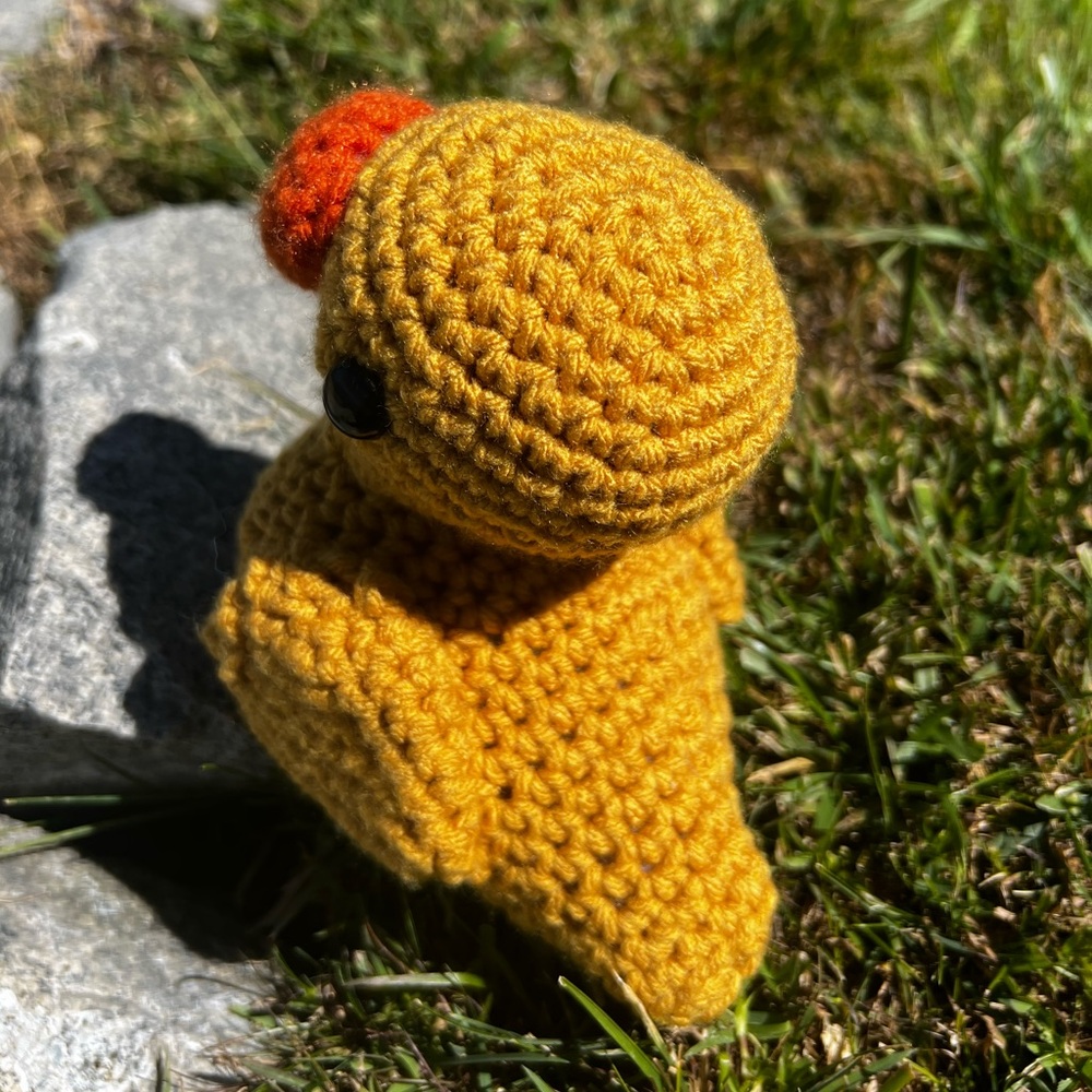 Hand Crocheted Yellow Duckie! - Picture 3 of 9